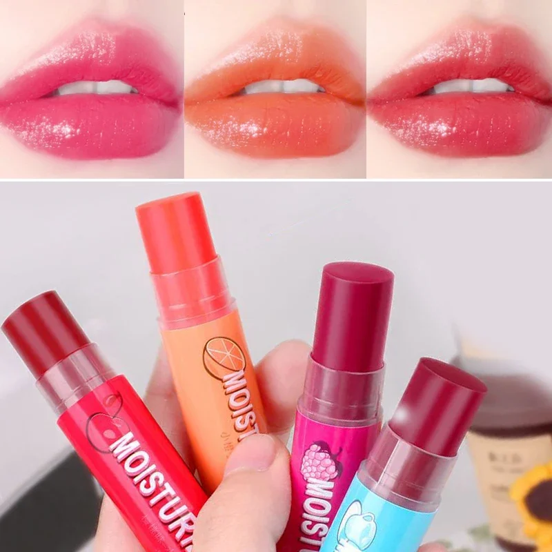 Balsamo per labbra aromatizzato alla frutta Idratante Nutriente Primer per labbra Maschera Lucidalabbra antiaderente a lunga durata Rossetto Labbra Trucco Cosmetici