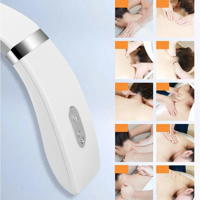 Xiaomi massageador cervical portátil mini pescoço ombro massageador pescoço profundo massagem quente pescoço pressionando cuidados relaxar massagem