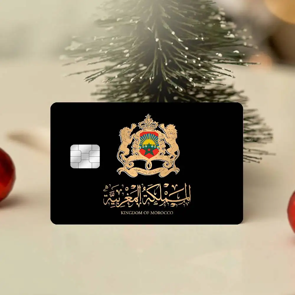 المغرب خريطة العلم 100٪ حار بيع أمين الائتمان الخصم البنك بطاقة حافلة بطاقة فيلم الجلد ملصق #6