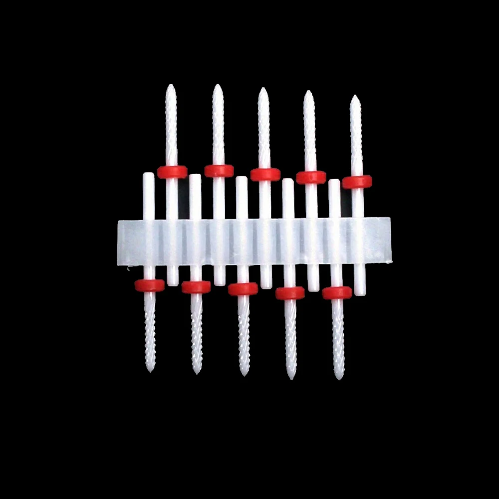 10 Stück 3/32 Keramik-Nagelbohrer, professionell und langlebig, zum Entfernen von Gelnägeln, Reinigen der Nagelhaut, ideal für Maniküren