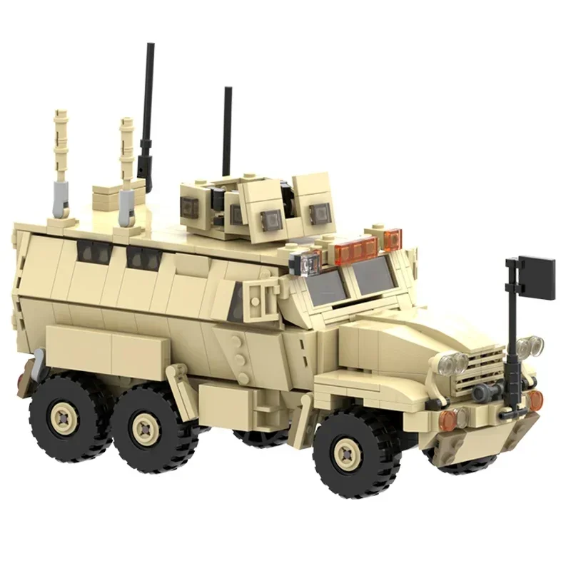 Moc Mattoni da costruzione Modello militare Carro armato corazzato Tecnologia di veicoli tattici Blocchi modulari Regalo Giocattoli di Natale Set fai da te Assemblaggio