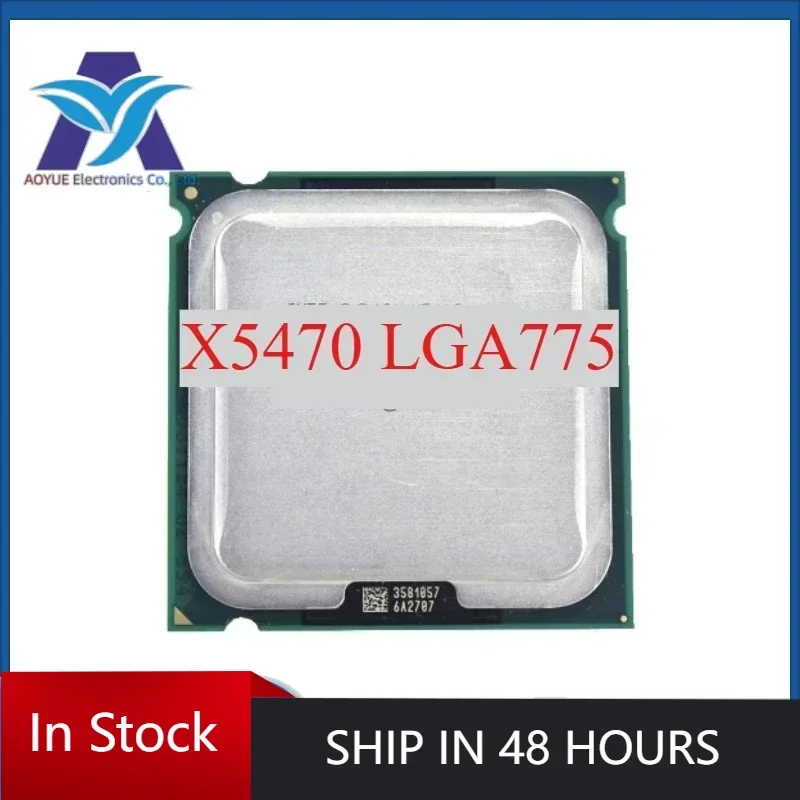 1pcs/lot perfect test Used X5470 quad core 3.3MHZ 12M Work on LGA 775 Processor