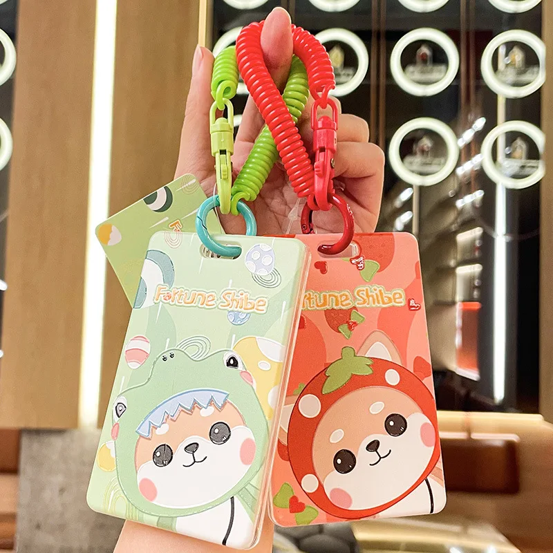 

Minso genuine cartoon keychain for female students, a must-have for protecting campus meal cards, and a subway card case pendant