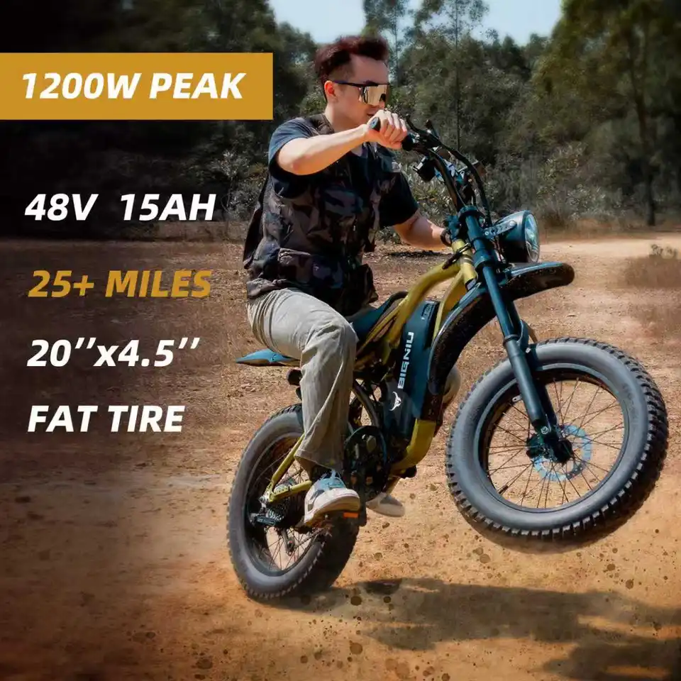 【BIGNIU】BG-S Electric Bike – Powerful Motor, Full Suspension, Long Range, All-Terrain eBike for Adults image 10