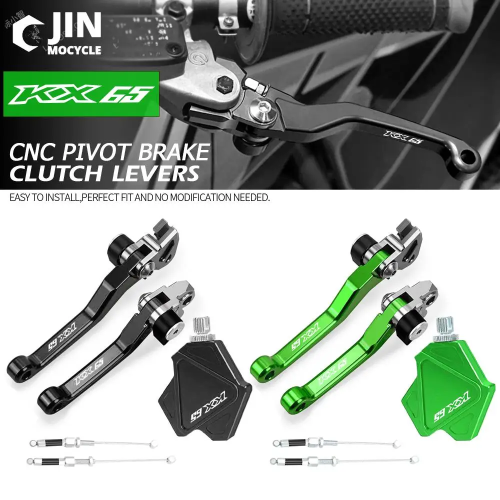 

For Kawasaki KX65 2000-2018 2019 2020 2021 Motorcross Accessories Stunt Clutch Lever Easy Pull Cable System Brake Clutch Levers