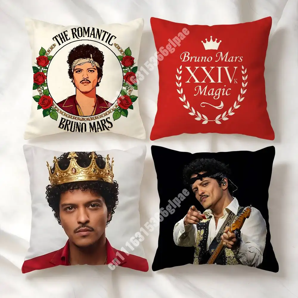 The Romantic B-Bruno M-Mars 24K Magic Printed Pillow Cover Sofa Couch Student Apartment Homestay Leisure Area