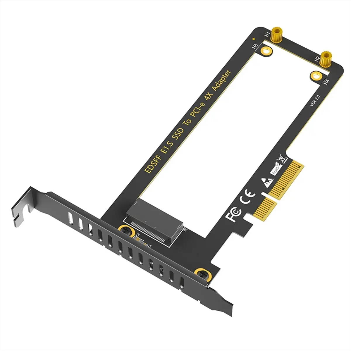 L77A PCI-E 4.0 4X إلى NVMe حاكم 1U GEN-Z EDSFF 9.5 مللي متر 15 مللي متر 25 مللي متر سمك قصير SSD E1.S مع محول بالوعة الحرارة PM9A3 PM9D3