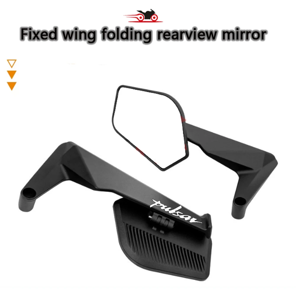 Large Mirror Surface Wings Mirror Motorcycle Rearview Mirror For Pulsar Dominar400 BAJAJ 180 PULSAR135 NS125 NS160 NS200