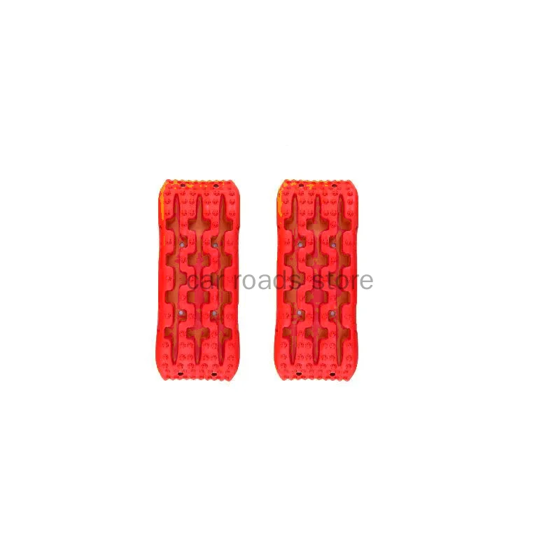 2pc Super-Tough Nylon 70cm Car Recovery Traction Board Emergency Mini-Size Tracks Traction Mat for Off-Road Sand Mud Snow Rescue