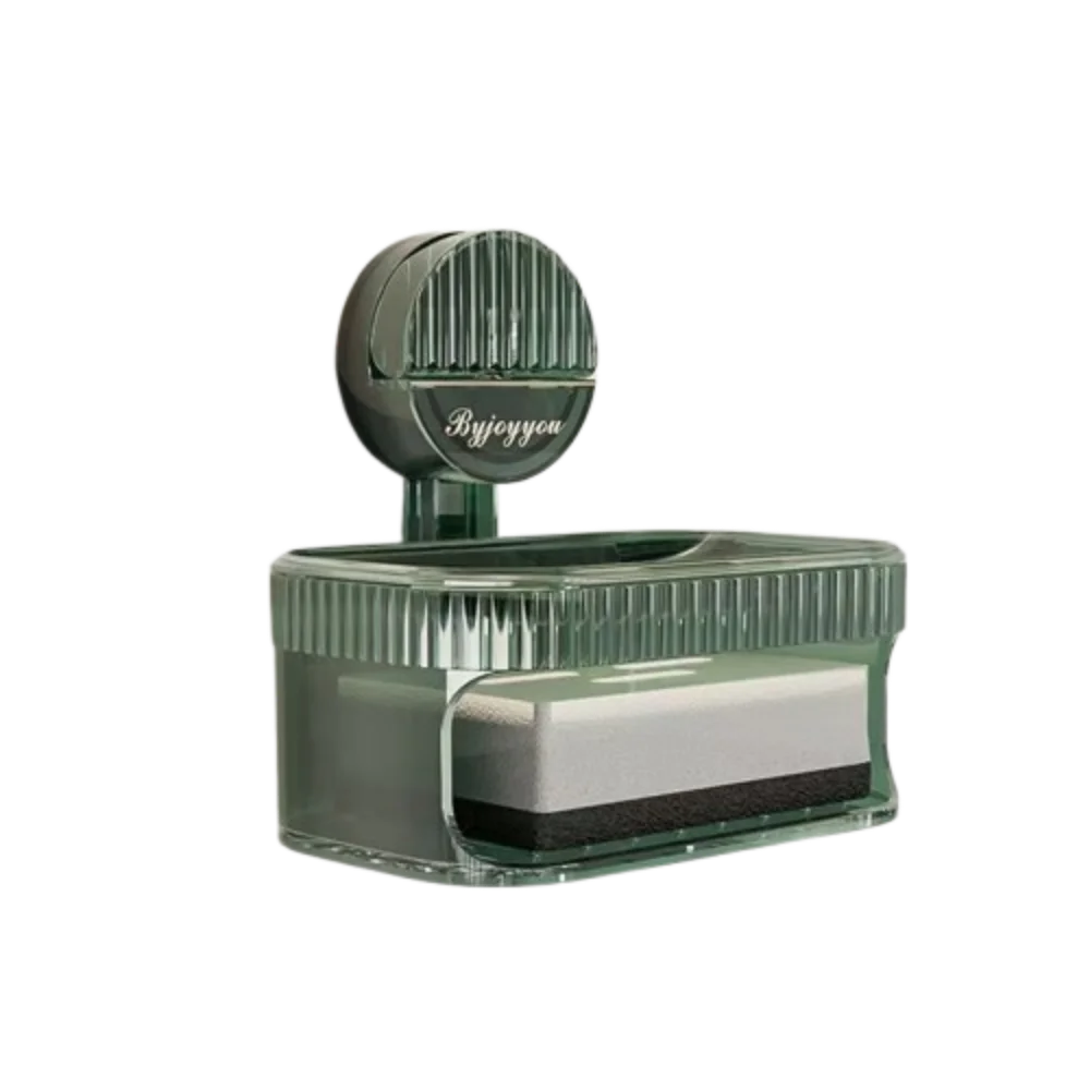 

Настенный держатель для мыла на присоске без сверления, сливной контейнер для губки и мыла, водонепроницаемая мыльница для кухни