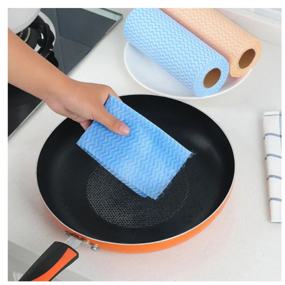 Multipurpose Kitchen Cloth Roll with 50 Anti-Bacterial Cloes-Neverdie Store