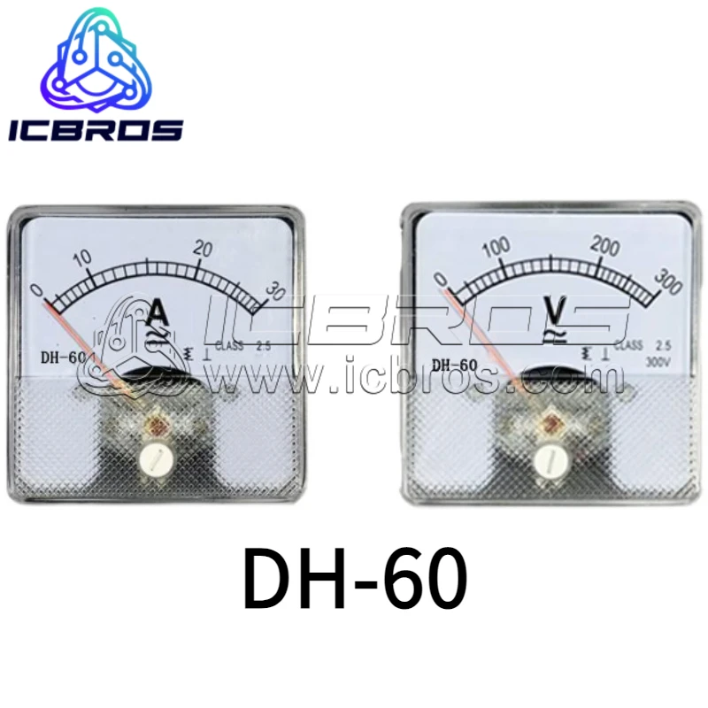 DH-60 Pointer Type AC Current And Voltage Meter 5A 10A 15A 30A