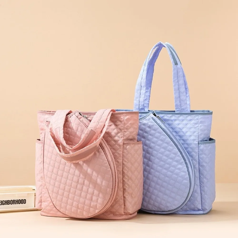 

New Lightweight Tennis Tote Bag Extra-Large Quilted Tennis Bag Durable Waterproof Pickleball Racquet Bags for Women Men