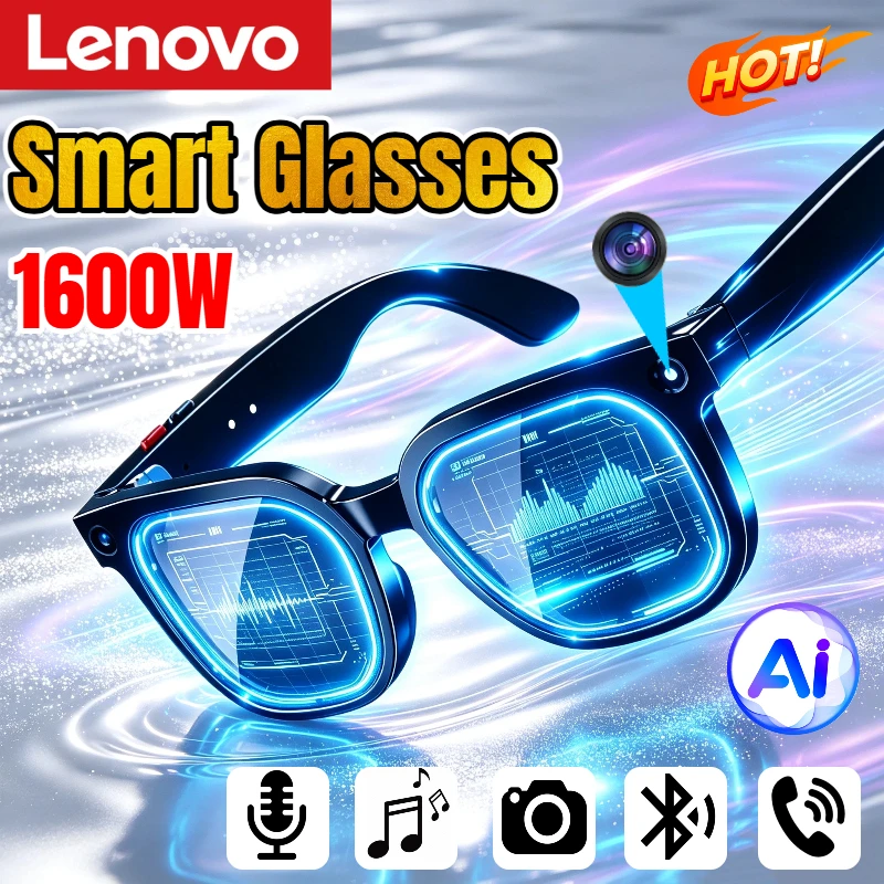 Smart Glasses Lens - Lenovo Nieuwe Upgrade Smart AI Bril