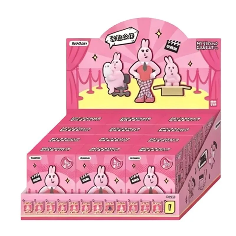 New Jandoon Opanchu Usagi Pink Rabbit Funny Daily Life Series Rice Grain Mini Blind Box Art Toy Figure Desktop Ornament Gift