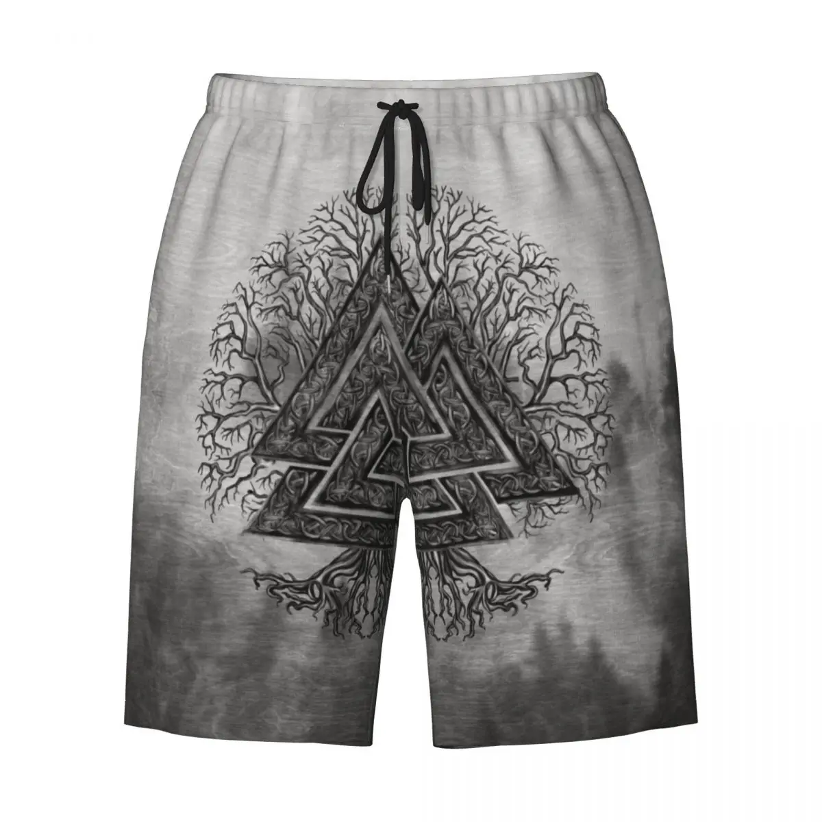 Valknut En Levensboom Yggdrasil Boardshort Heren Snel Dry Board Shorts Viking Norse Zwembroek Op Maat Bedrukte Badkleding Pakken