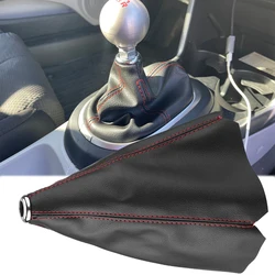 Gear Stick Cover For Honda CR-Z Shift Boot Car Shift Knob Cover Leather Gear Shifter Boot Dust Cover Gear Gaiter Cover Black