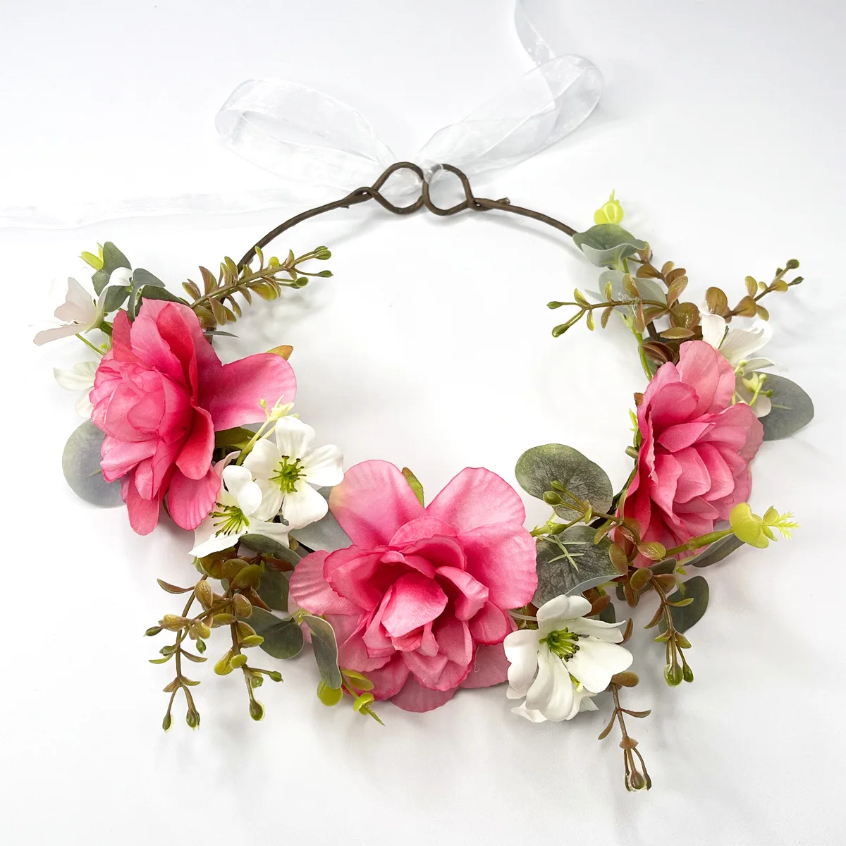 

Artificial Flower Headband Easy Diy Flower Crown Bridal Flower Crown Romantic For Festivals Bridal Outdoor Events