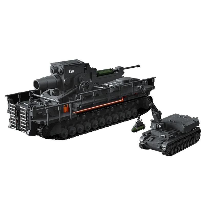 

IN STOCK MOC Ww2 Military Karl Mortar Building Blocks Model Ammunition Vehicle kit Bricks Model Toys for Children Birthday Gift