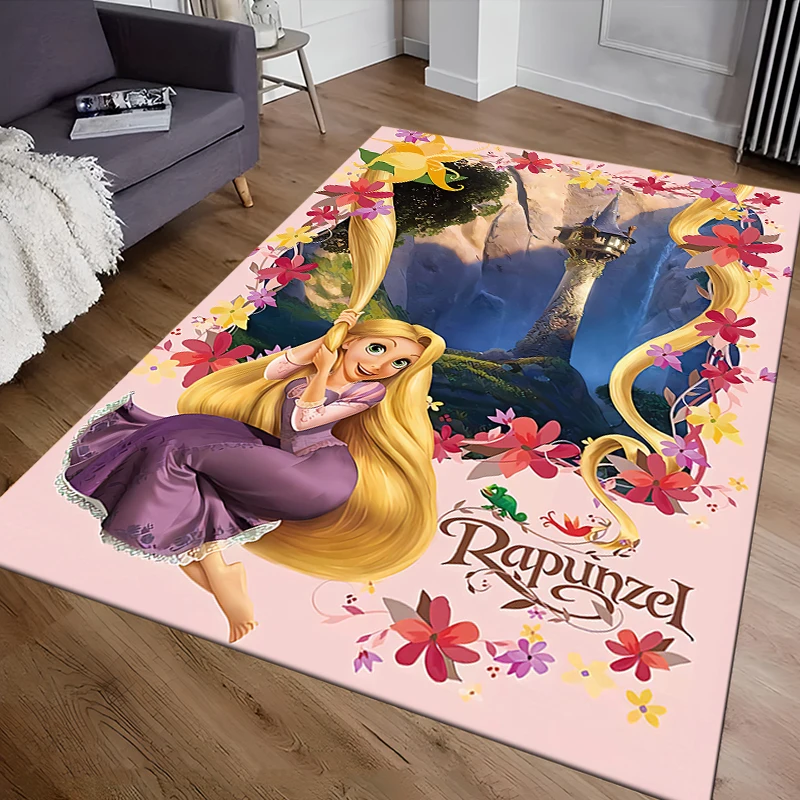 Disne Movie aggrovigliato Rapunzel Princess Pattern tappeti tappetini da gioco per camera da letto tappeto tappeto per soggiorno tappetino per