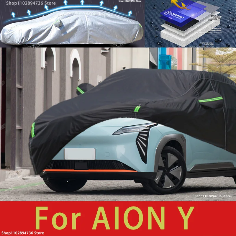 

For AION Y fit Outdoor Protection Full Car Covers Snow Cover Sunshade Waterproof Dustproof Exterior Car accessories