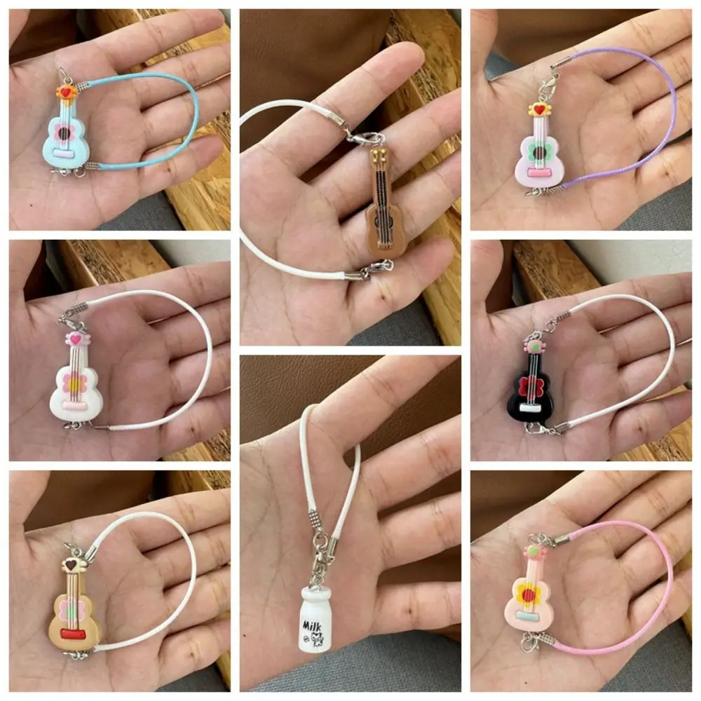 5 pçs chaleira de água casa boneca mini guitarra foto adereços boneca acessórios boneca guitarra em miniatura modelo pequeno crossbody