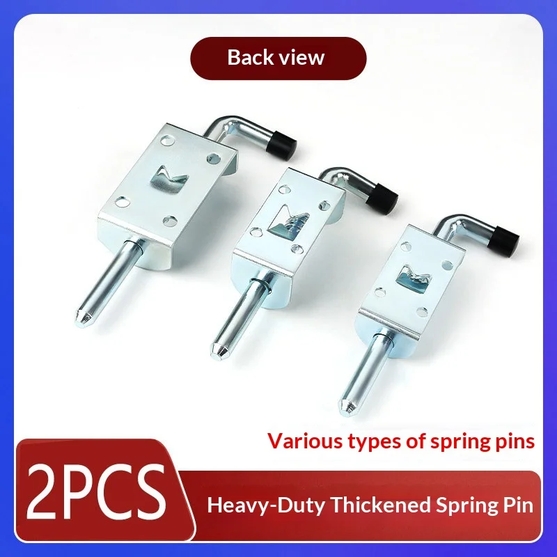 2PCS Heavy Duty Thickened Spring Pin No Drilling Cabinet Door Lock Pin Wooden Door Metal Door Pin Hardware Accessories