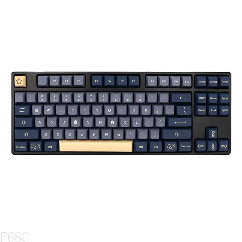 F68C XDA Dye sublimation pbt keycaps stargaze for Cherry MX SwitchMechanical Clavier