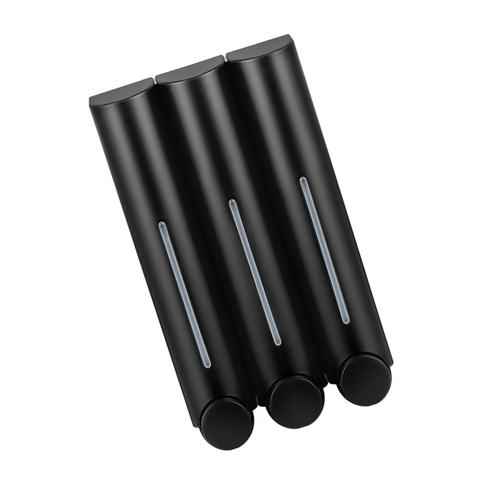 350ml Wall-Mounted Shampoo & Conditioner Dispenser: Easy Install, Large Capacity For Bathroom Shampoo & Conditioner Dispenser