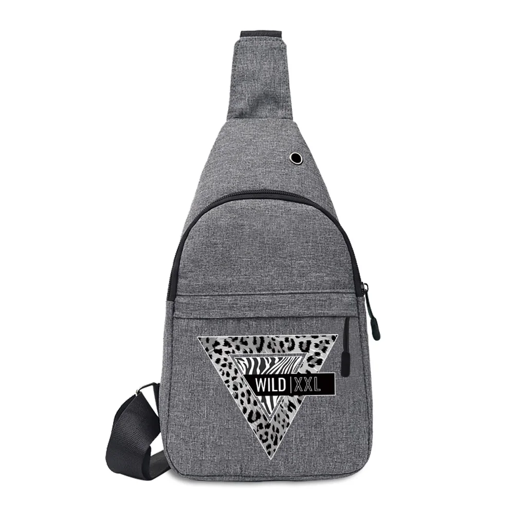 2022 bolsa de ombro masculina lona esporte crossbody tendência saco de peito ao ar livre para homem selvagem padrão impresso saco de peito do telefone móvel