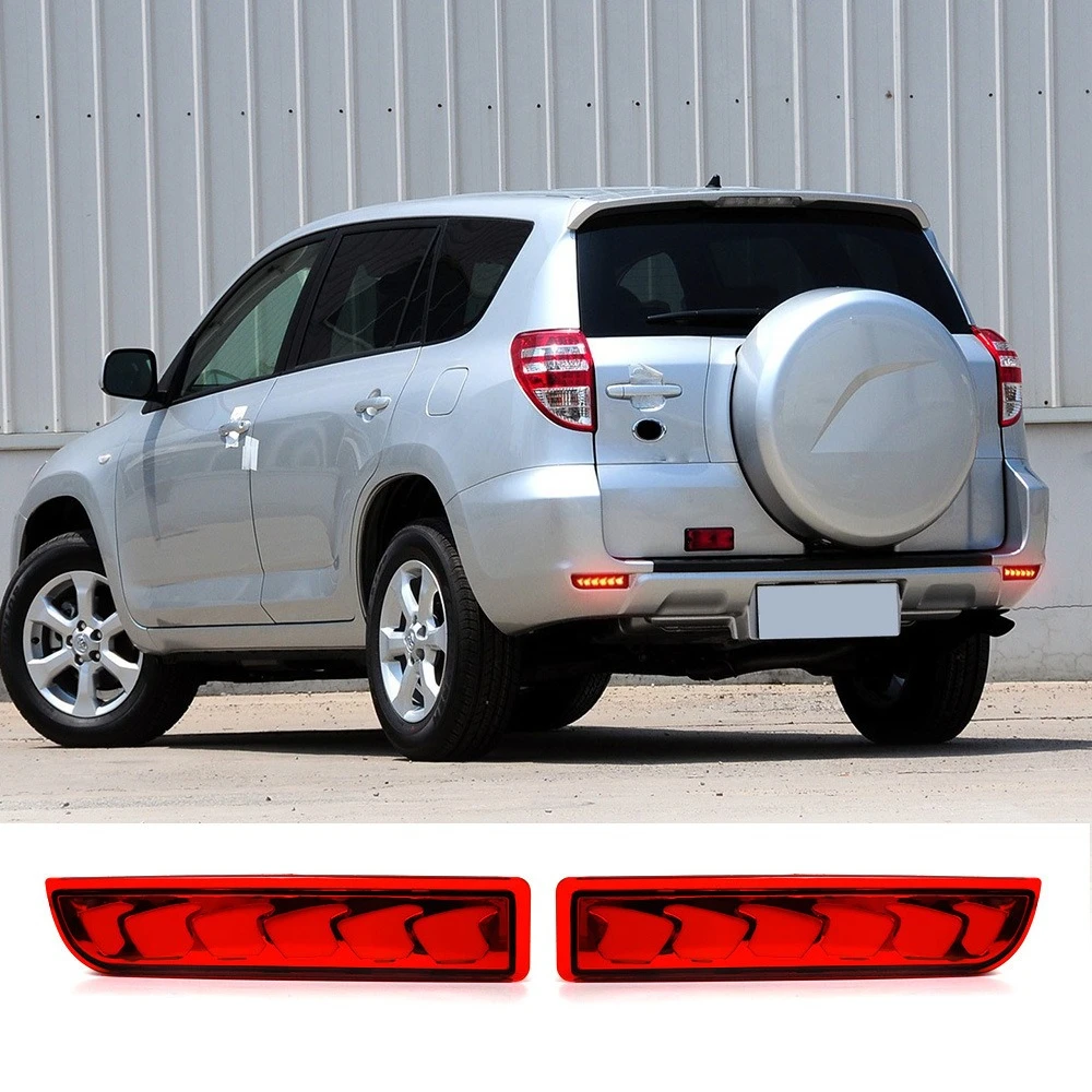 

for Toyota ESTIMA Previa‌‌ Tarago‌‌ RAV4 2Pc Car Led Rear Bumper Light Reflector DRL Driving Braking Turn Singal Lights Fog Lamp