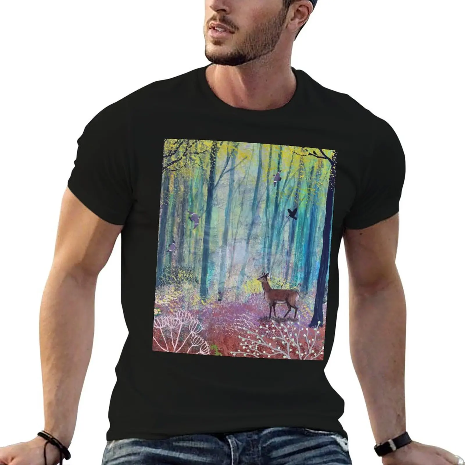 The Enchanted Forest T-Shirt Work Wear Breathable Tee
