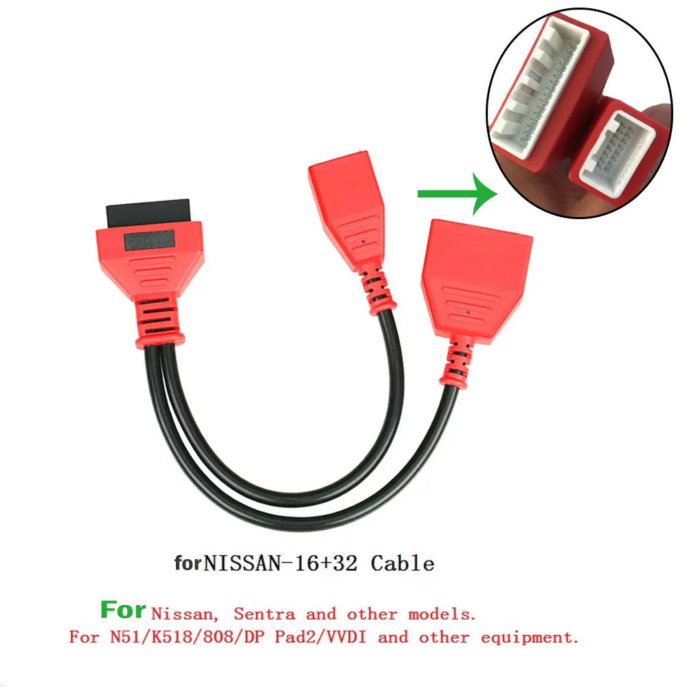 For Autel 16+32 Gateway Adapter for Nissan Sylphy Key Adding No Need Password Work with IM608/IM508/Lonsdor K518