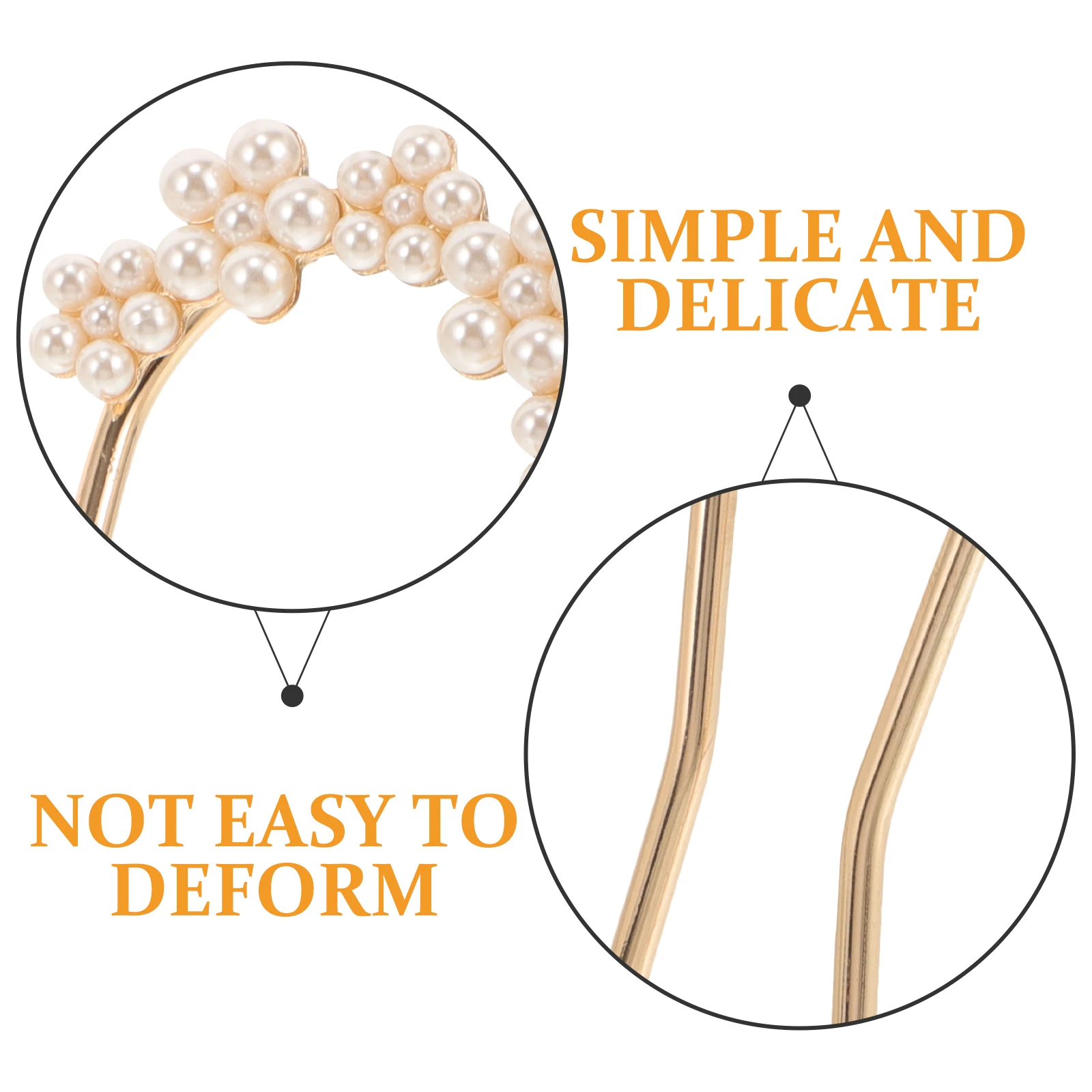 

U Shape Fork French Hairpin Pearl Stick Bun Fork For Women Girls Vintage Chopsticks Hair Bun Sticks Updo Accessories Hair