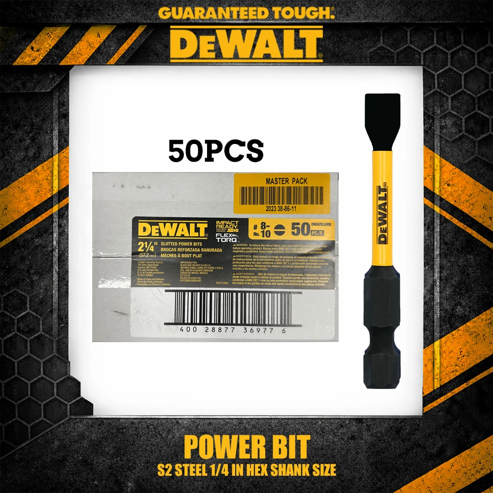 DEWALT DWA2SL8IRB DWA2PH2IRB DWA3PH2IRB 50PCS Impact Power Bit for Driver DCF850 DCF887 Power Tool Accessories