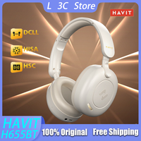 HAVIT H655BT Bluetooth Headset ANC Active Noise Cancellation Long Endurance Stereo Sound Sports Gaming Custom Wireless Headphone