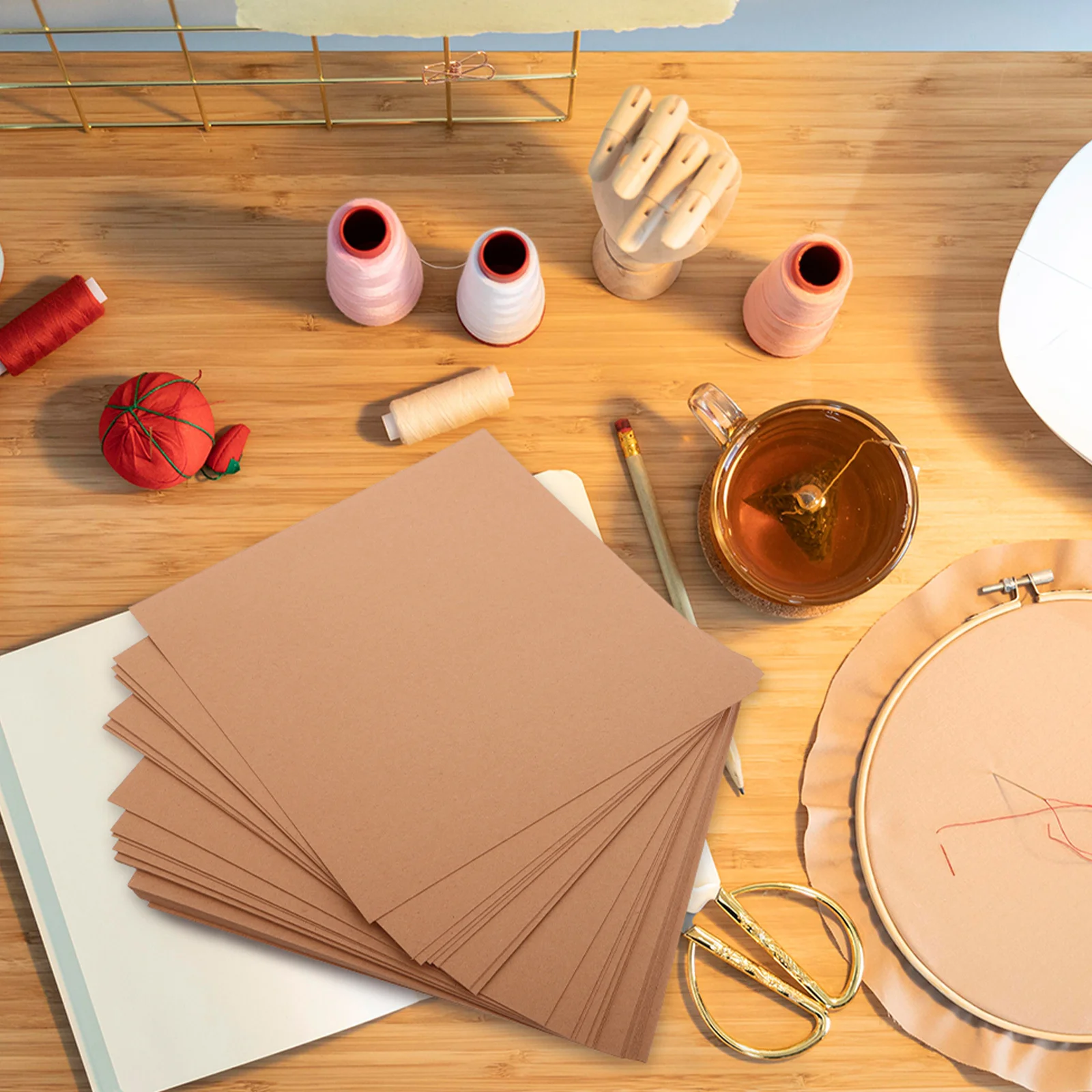 กระดาษวาดเขียนสองหน้าหนา 50 แผ่น เหมาะสำหรับเด็กอนุบาล ใช้สำหรับงานศิลปะ DIY สมุดวาดภาพ