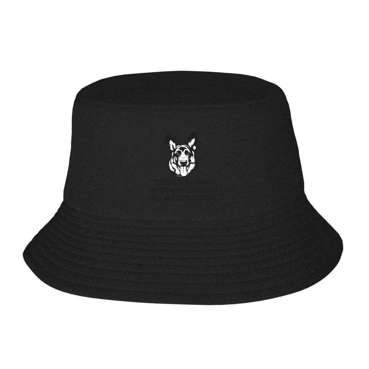 I Only Care About My German Shepherd Dog And Like 3 People Bucket Hat Sunscreen Hat Luxury Brand cute For Women 2024 Men's