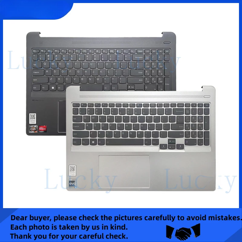 

f New For Lenovo IdeaPad 5 Pro 16ARH7 Pro-16ACH6 palmrest with backlight keyboard