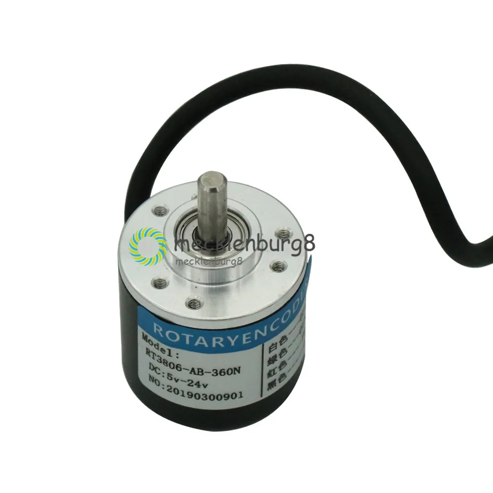 

360/600P/R Encoder DC5V-24V Encoder 360p 600p Incremental Rotary AB 2 Phases 6mm Shaft Suit Displacement Measurement Module