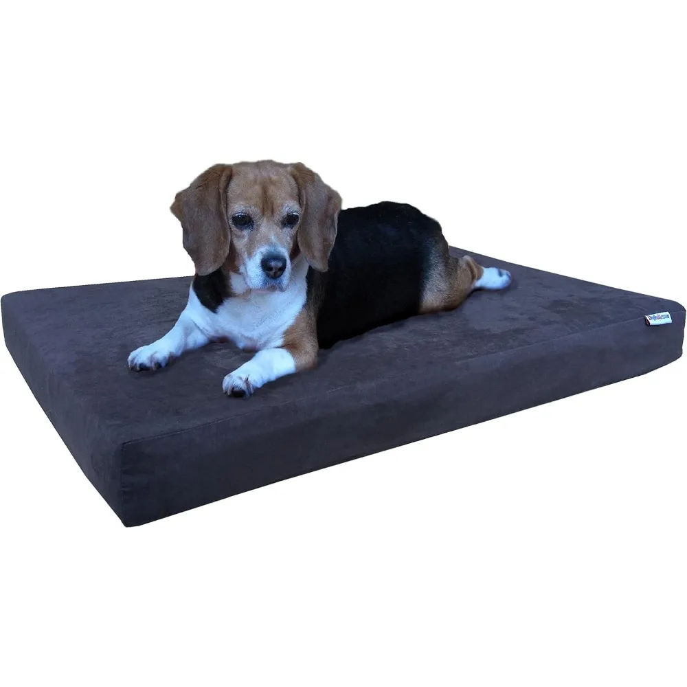 

Orthopedic Memory Foam Dog Bed for Medium Large Dogs, Waterproof Liner with Washable Cover and Extra External Case, Fit 42X28 C