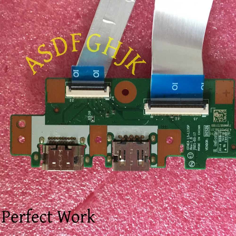 For Lenovo IdeaPad 3 Chromebook 14E gen 2 14APO6 USB HDMI Board GT4EA LS-L135P with CableFully Tested,Freeing shipping