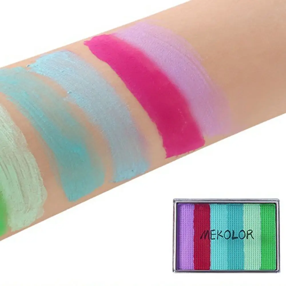 

Водорастворимая палитра для рисования лица, яркие цвета, нетоксичная покраска для тела, высоконасыщенная портативная коробка для рисования для детей