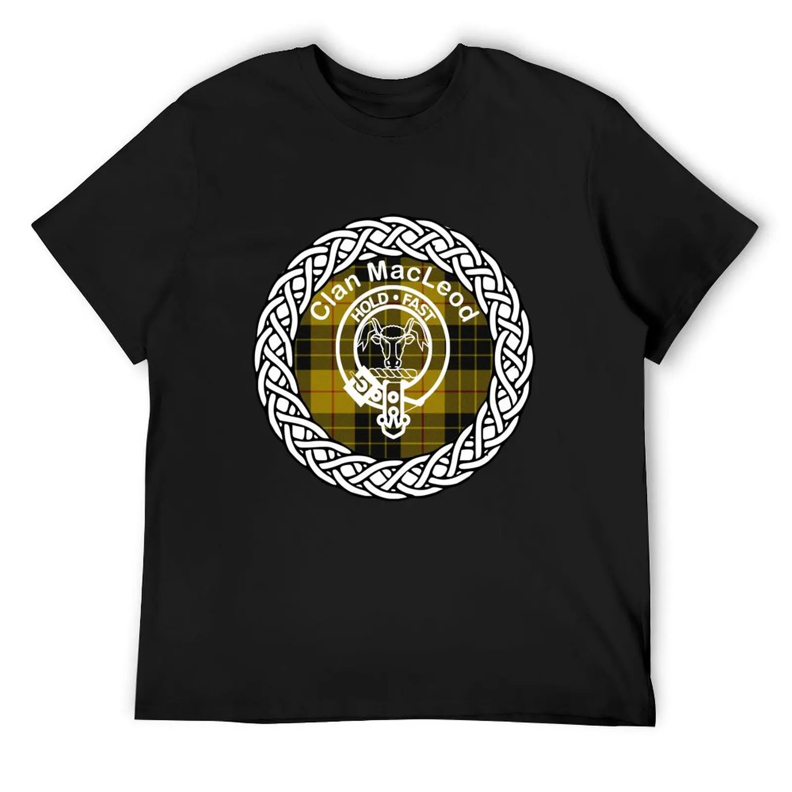 

MacLeod Scottish Clan surname last name tartan crest badge T-Shirt summer 2025 oversized graphic tee luxury clothes men