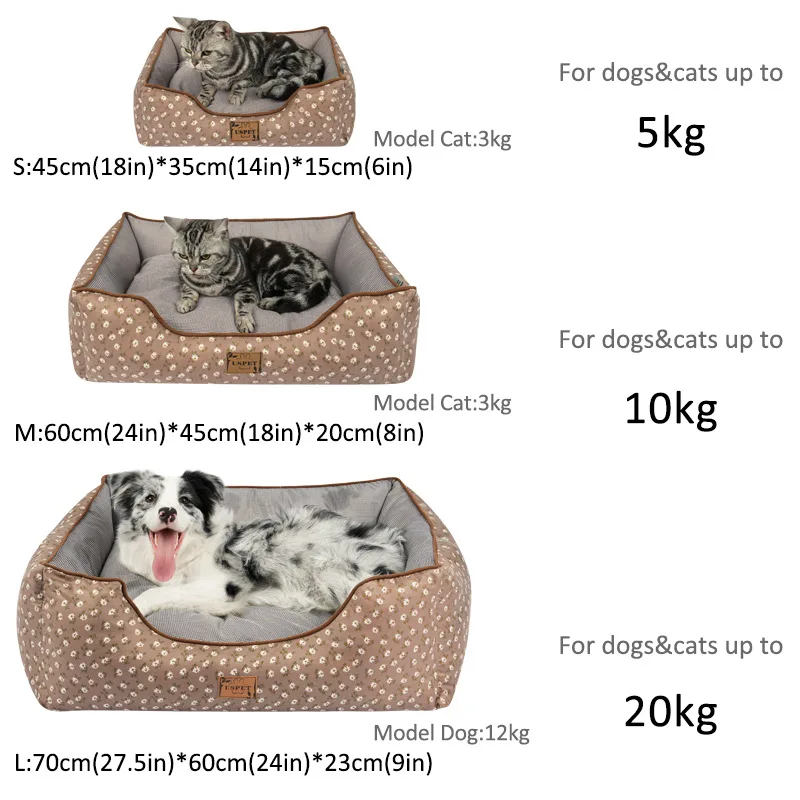 Pet Dog Cat Bed Mat Home Washable House Warm Thicken Sleeping Kennel Ultra Soft Washable Cushion Universal For All Seasons