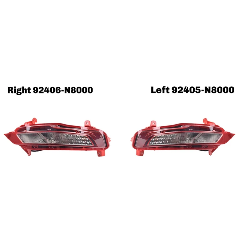 Lampu rem Bumper belakang mobil, lampu kabut, lampu peringatan reflektif untuk Hyundai Tucson L 2021-2023