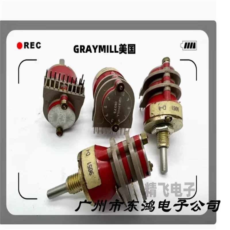 

1 PCS GRAYMILL American 9051-D-4 rotary band switch, 2 layers, 2 knives, 7 gears, twist 6, lower shaft length 17mm