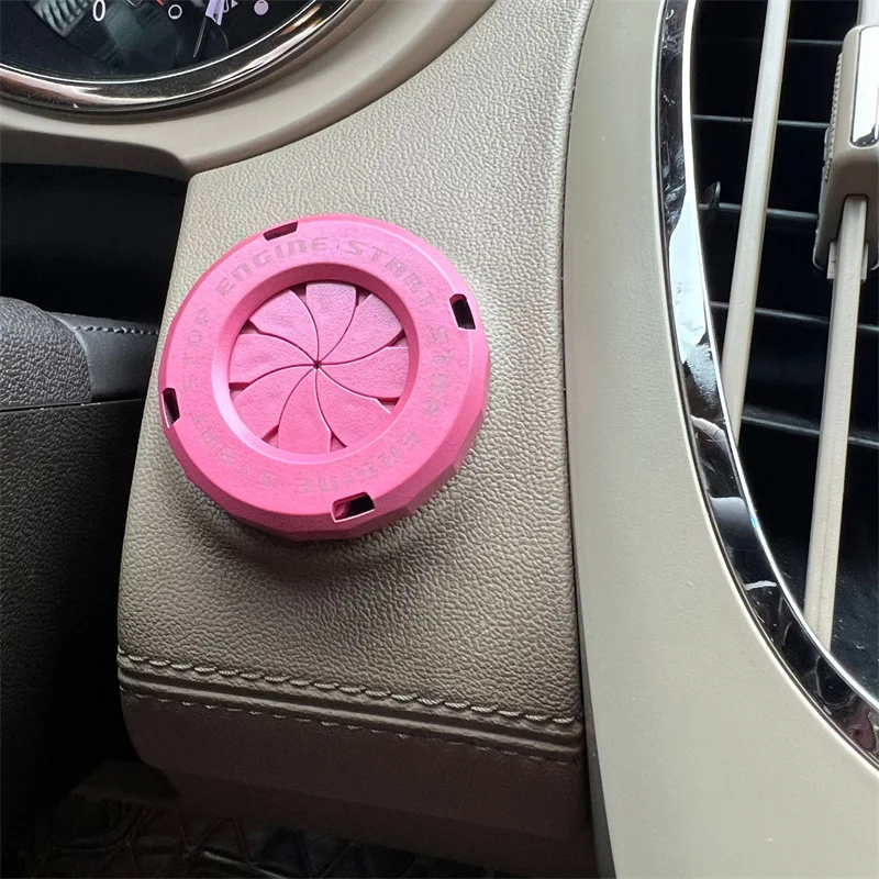 Ignition Device Decor Motorcycle Key Cover Car Interior Sticker Decorative Rotary Push To Start Button Cover for Motorcycle Lock image 3