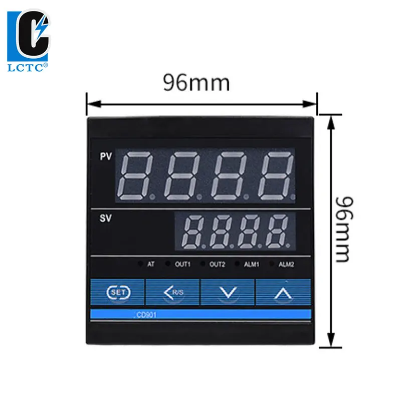 LCTC PID Temperature Controller SSR Relay With RS485 Output Industrial Intelligent PID Regulator TC/RTD Input RKC 96x96mm CD901