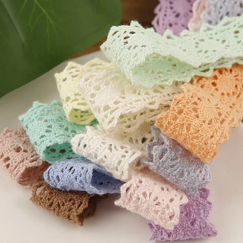 

20mm 20yards Lace Hollow Webbing Hair Accessories DIY Material Clothing Accessories Straw Hat Gift Box Flower Packaging Belt